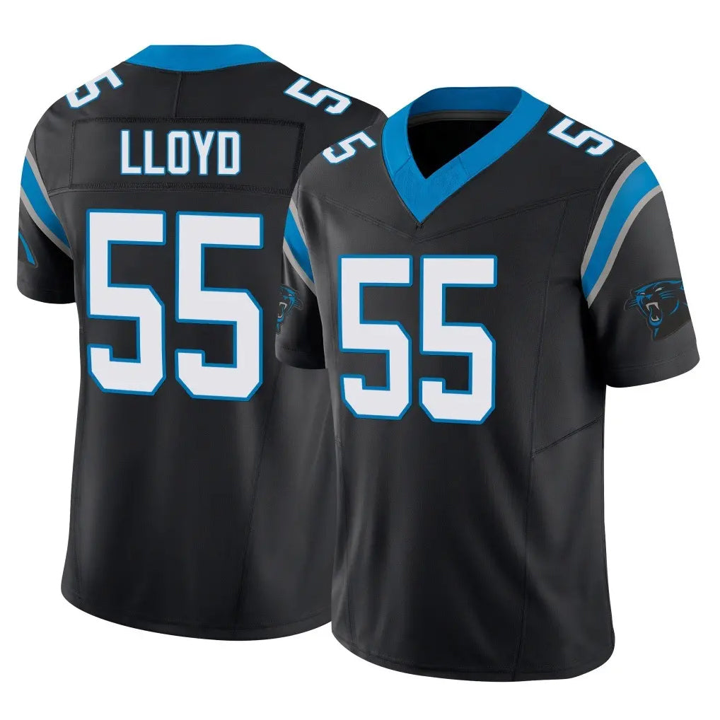 C.Panthers #55 Devin Lloyd Player Black Vapor F.U.S.E. Limited Home Game Gdoa Stitched Jerseys