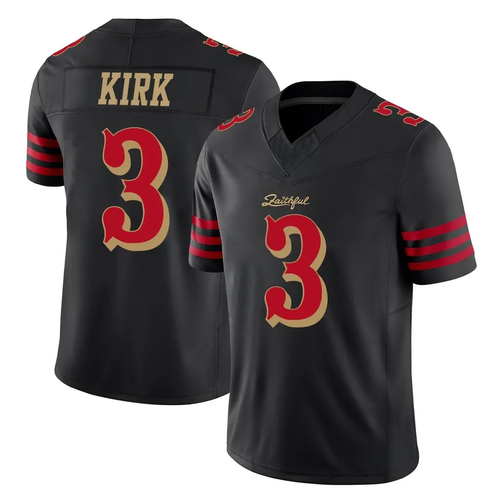 SF.49ers #3 Christian Kirk Player Black Limited Rivalries Collection Home Game Gdoa Stitched Jerseys