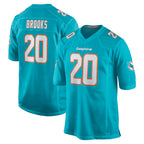M.Dolphins #20 Jordyn Brooks Player Aqua Home Game Gdoa Stitched Jerseys