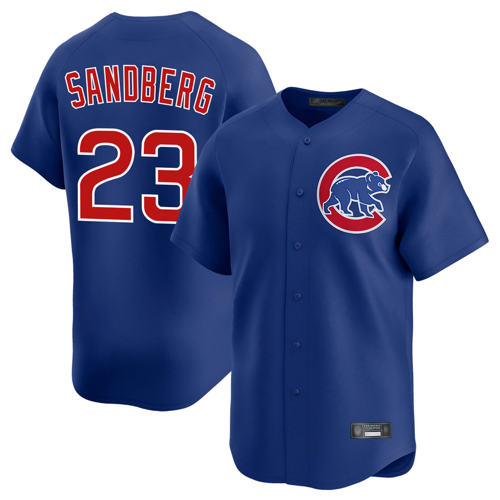 C.Cubs #23 Ryne Sandberg Player Royal Limited Home Gdoa Stitched Jerseys