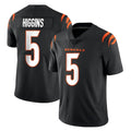 C.Bengals #5 Tee Higgins Player Black Vapor Untouchable Limited Home Game Gdoa Stitched Jerseys