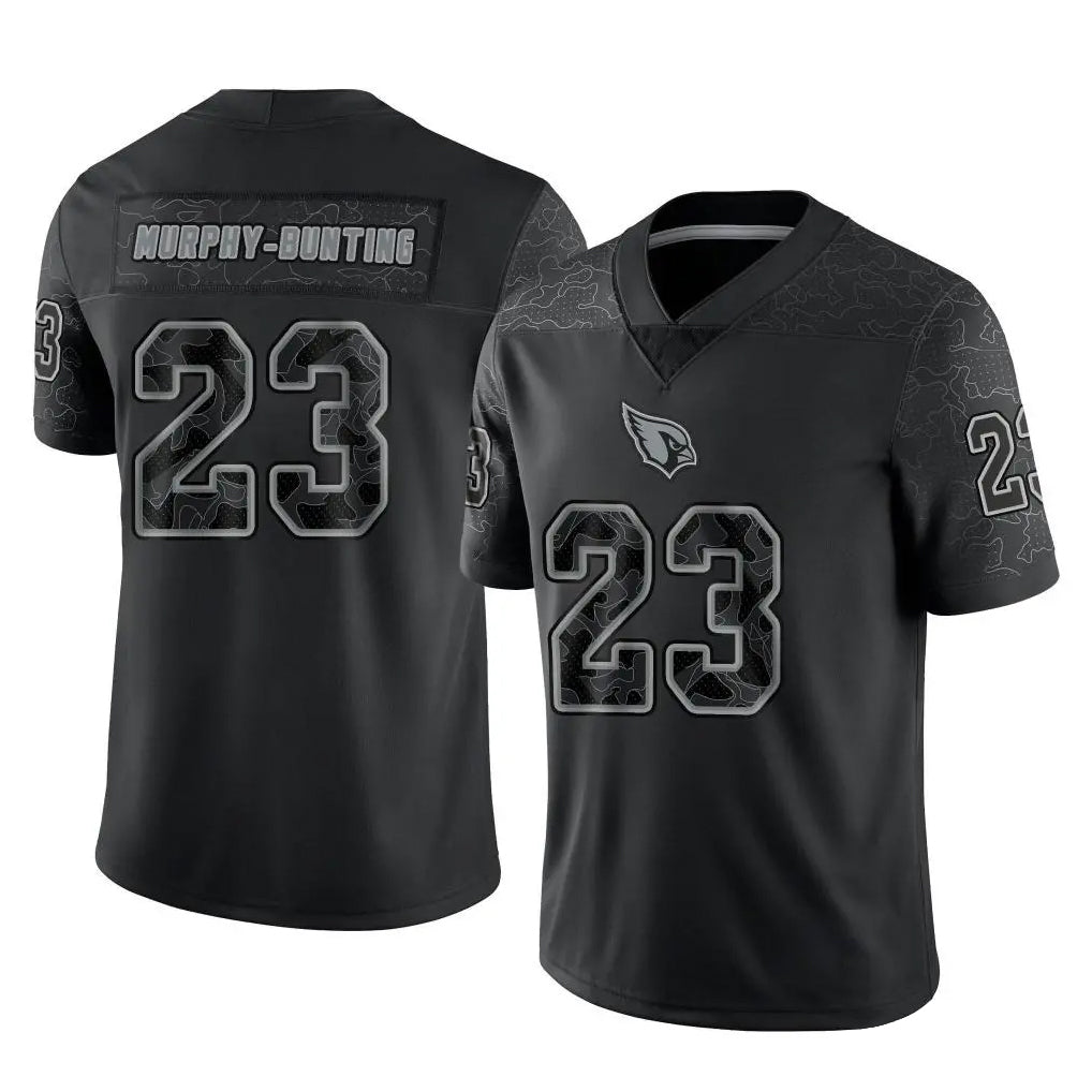 A.Cardinals #23 Sean Murphy-Bunting Player Black RFLCTV Limited Home Game Gdoa Stitched Jerseys