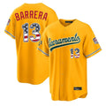 Athletics #13 Luis Barrera Player Gold USA 250 Fourth of July Home Game Gdoa250Ys Stitched Jerseys