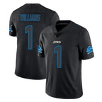 D.Lions #1 Jameson Williams Player Black Impact Limited Home Game Gdoa Stitched Jerseys