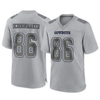 D.Cowboys #86 Luke Schoonmaker Player Gray Atmosphere Fashion Home Game Gdoa Stitched Jerseys