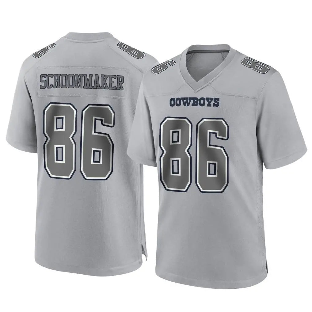 D.Cowboys #86 Luke Schoonmaker Player Gray Atmosphere Fashion Home Game Gdoa Stitched Jerseys