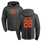 M.Dolphins #28 De'Von Achane Player Darkgray Pullover Hoodies Limited Gdoa Stitched Jerseys