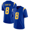 LA.Chargers #8 Omarion Hampton Player Royal Limited Vapor Home Game Gdoa Stitched Jerseys