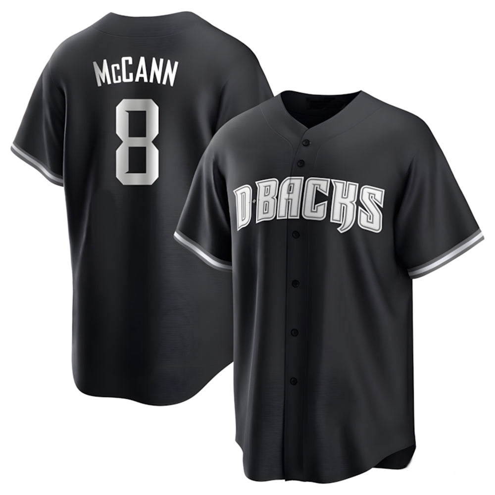 A.Diamondbacks #8 James McCann Player Black Game Home Gdoa Stitched Jerseys
