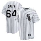 C.White Sox #64 Shane Smith Player White Stripe Home Game Gdoa Stitched Jerseys