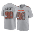C.Bears #98 Montez Sweat Player Gray Atmosphere Fashion Game Gdoa Stitched Jerseys