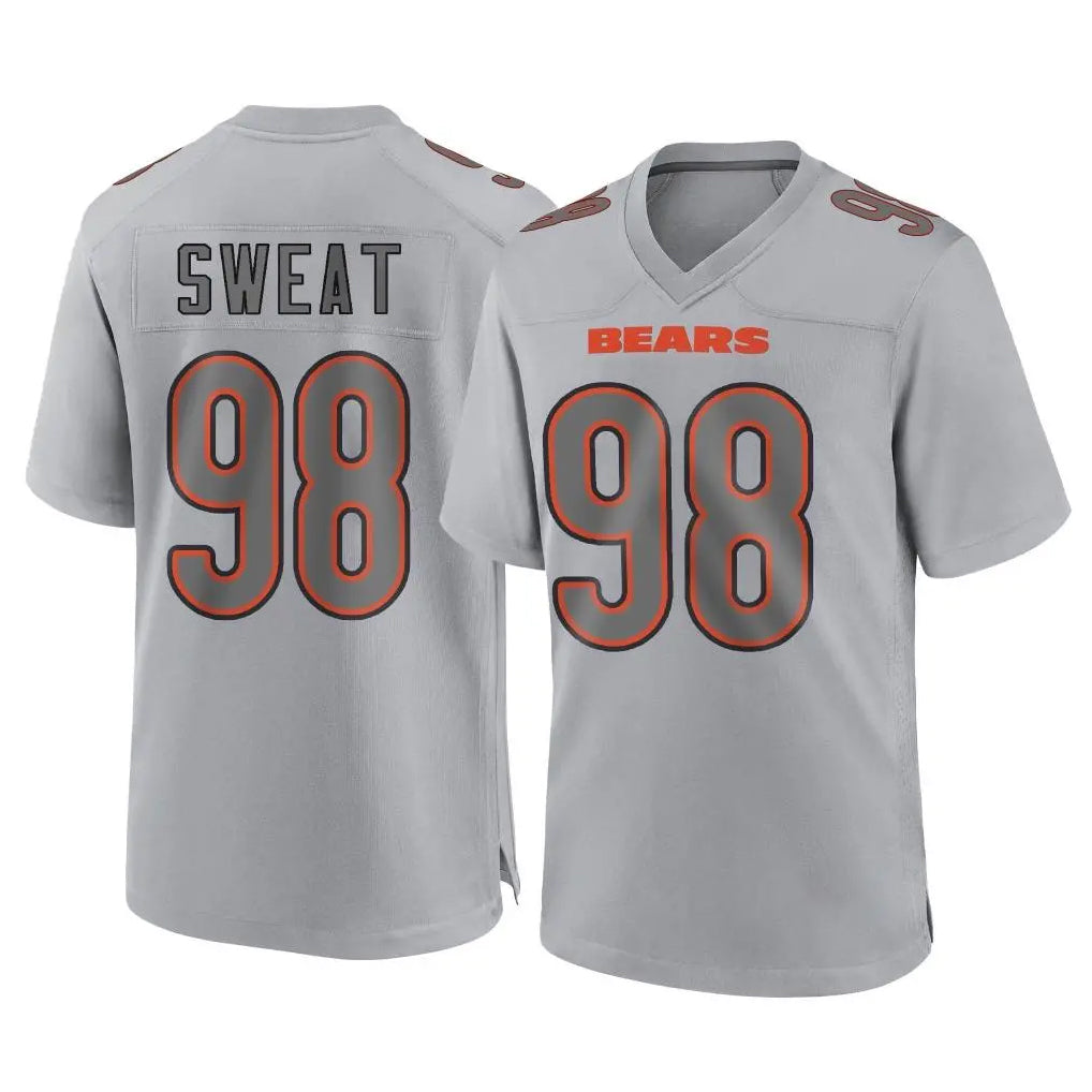C.Bears #98 Montez Sweat Player Gray Atmosphere Fashion Game Gdoa Stitched Jerseys