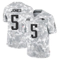 NE.Patriots #5 Dre'Mont Jones Player Arctic Camo Salute To Service Limited Game Gdoa Stitched Jerseys
