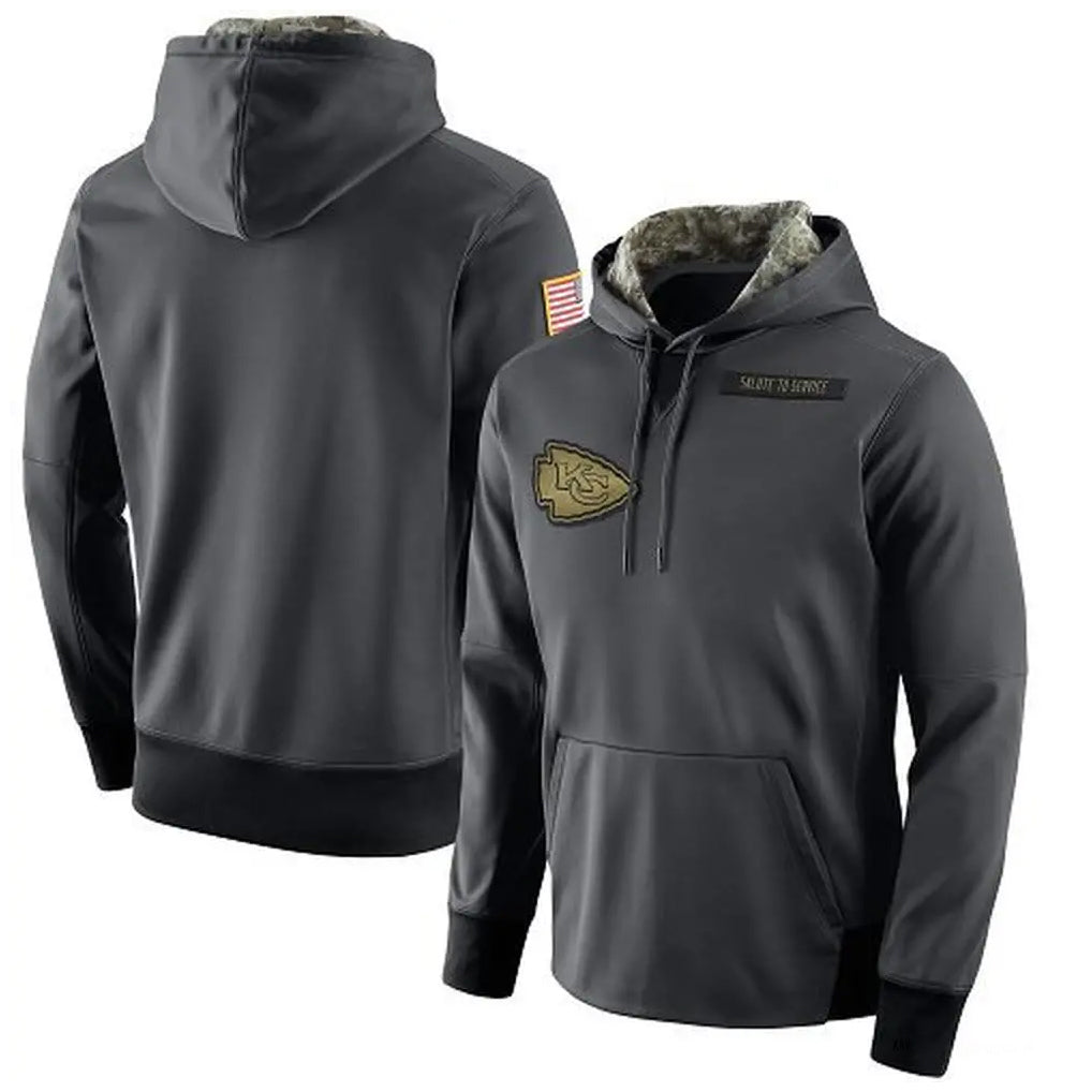KC.Chiefs ## Chiefs Blank Player Gray Salute to Service Hoodies Limited Game Gdoa Stitched Jerseys