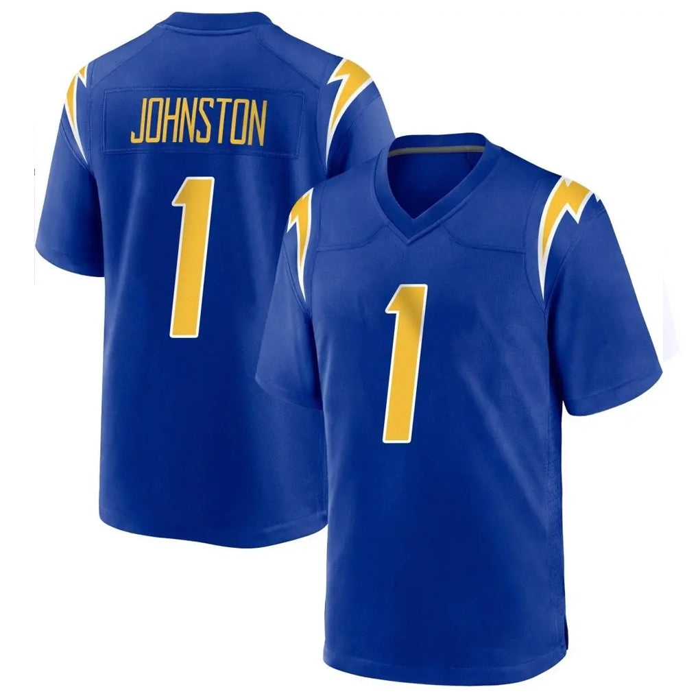LA.Chargers #1 Quentin Johnston Player Royal Home Game Gdoa Stitched Jerseys