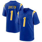 LA.Chargers #1 Quentin Johnston Player Royal Home Game Gdoa Stitched Jerseys
