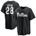 P.Phillies #28 Alec Bohm Player Black Home Game Fdoa Stitched Jerseys