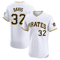P.Pirates #32 Henry Davis Player White Home Limited Elite Fdoa Stitched Jerseys