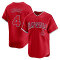LA.Angels #4 Christian Moore Player Red Home Limited Fdoa Stitched Jerseys