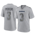 D.Cowboys #3 George Pickens Player Gray Atmosphere Fashion Home Game Gdoa Stitched Jerseys