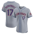 NY.Mets #17 Keith Hernandez Player Gray Road Limited Elite Home Fdoa Stitched Jerseys