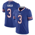 B.Bills #3 Damar Hamlin Player Royal Vapor Untouchable Limited Gdoa Stitched Jerseys