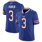 B.Bills #3 Damar Hamlin Player Royal Vapor Untouchable Limited Gdoa Stitched Jerseys