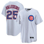 C.Cubs #25 Mois¨¦s Ballesteros Player White Game Home Gdoa Stitched Jerseys