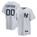 Custom NY.Yankees White Home Game Any Name & Number Gdoa Stitched Jerseys