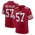 SF.49ers #57 Dre Greenlaw Player Red Game Home Gdoa Stitched Jerseys