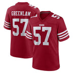 SF.49ers #57 Dre Greenlaw Player Red Game Home Gdoa Stitched Jerseys