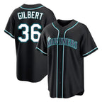 S.Mariners #36 Logan Gilbert Player Black Fashion Home Limited Fdoa Stitched Jerseys
