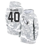 A.Cardinals #40 Pat Tillman Player Arctic Camo Salute to Service Limited Hoodie Gdoa Stitched Jerseys