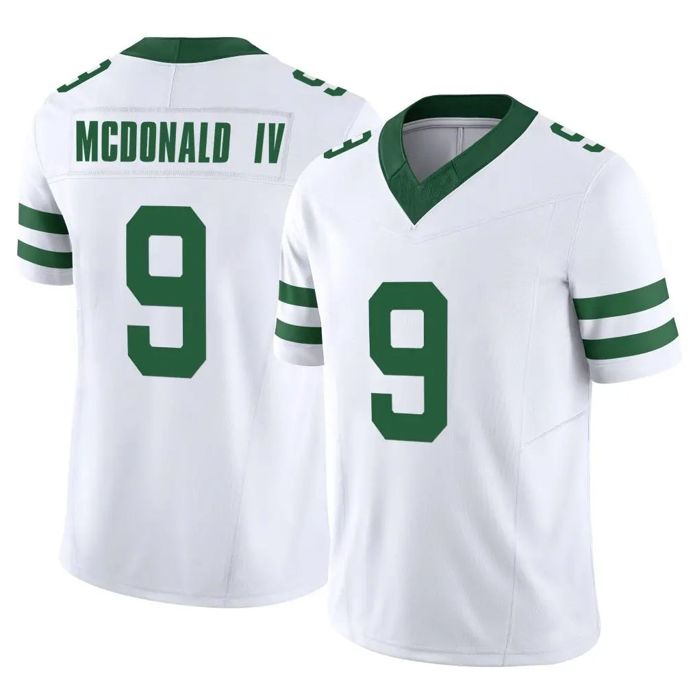NY.Jets #9 Will McDonald IV Player White Legacy Limited Vapor F.U.S.E. Home Game Gdoa Stitched Jerseys