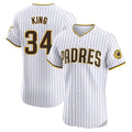 S.Diego Padres #34 Michael King Player White Home Limited Elite Fdoa Stitched Jerseys
