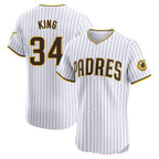 S.Diego Padres #34 Michael King Player White Home Limited Elite Fdoa Stitched Jerseys