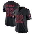 H.Texans #32 David Montgomery Player Black Impact Limited Game Gdoa Stitched Jerseys