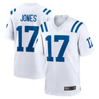 IN.Colts #17 Daniel Jones Player White Home Game Gdoa Stitched Jerseys
