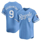 KC.Royals #9 Vinnie Pasquantino Player Light Blue Alt Limited Home Gdoa Stitched Jerseys