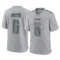 P.Eagles #6 DeVonta Smith Player Gray Atmosphere Fashion Home Game Gdoa Stitched Jerseys