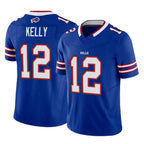B.Bills #12 Jim Kelly Player Royal Vapor F.U.S.E. Limited Home Game Gdoa Stitched Jerseys