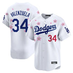 LA.Dodgers #34 Fernando Valenzuela Player White Tokyo Series Vapor Premier Limited Fdoa Stitched Jerseys