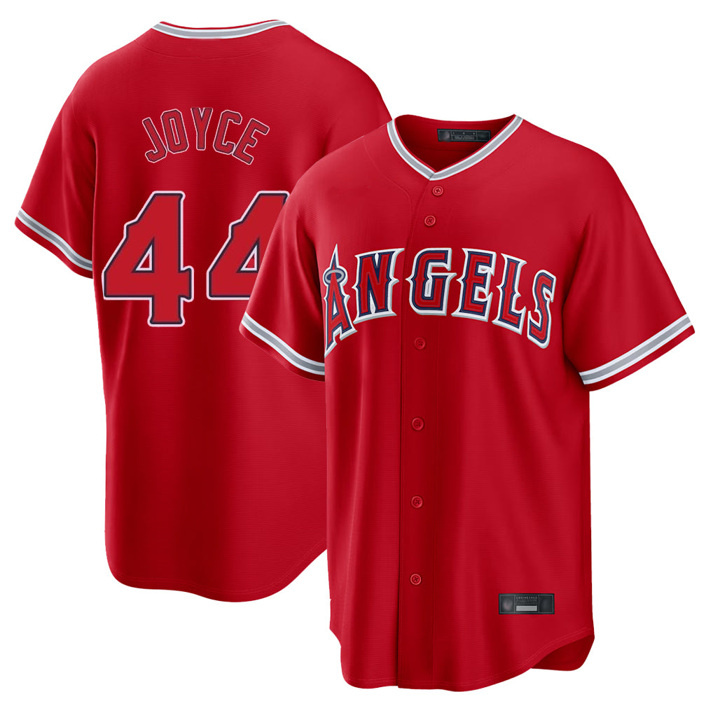 LA.Angels #44 Ben Joyce Player Red Home Game Fdoa Stitched Jerseys