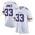 M.Vikings #33 Aaron Jones Sr. Player White Home Game Gdoa Stitched Jerseys