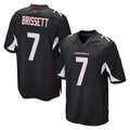 A.Cardinals #7 Jacoby Brissett Player Black Home Game Gdoa Stitched Jerseys
