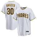 S.Diego Padres #30 Gavin Sheets Player White Home Limited Game Fdoa Stitched Jerseys
