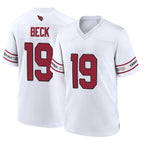 A.Cardinals #19 Carson Beck Player White Home Game Gdoa Stitched Jerseys