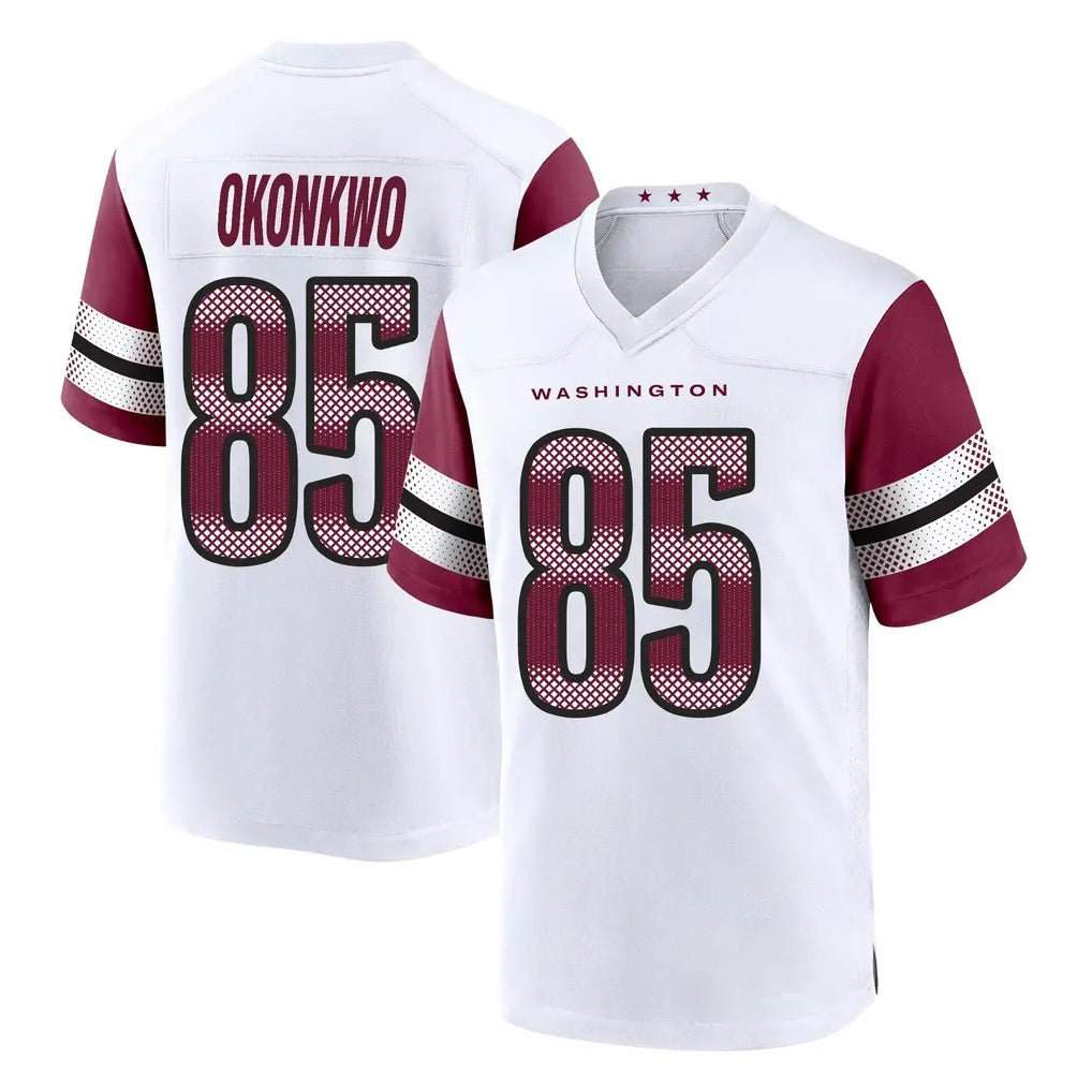 W.Commanders #85 Chig Okonkwo Player White Game Home Gdoa Stitched Jerseys