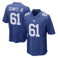 NY.Giants #61 John Michael Schmitz Jr. Player Royal Home Game Gdoa Stitched Jerseys