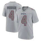 NE.Patriots #4 Craig Woodson Player Gray Fashion Limited Home Game Gdoa Stitched Jerseys